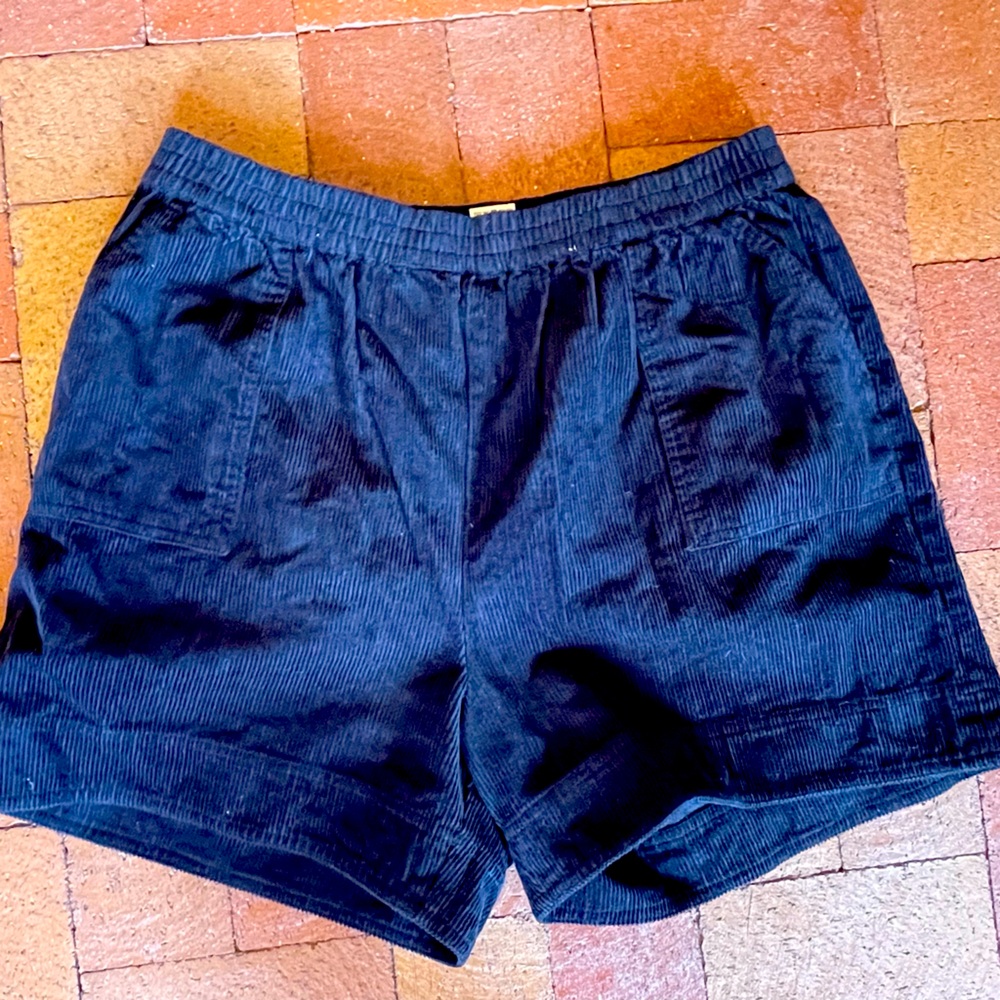 Lucy & Yak Black Corduroy Shorts